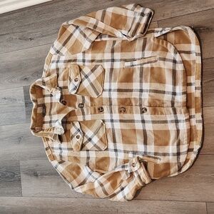 Plaid Shacket Flanel Coat